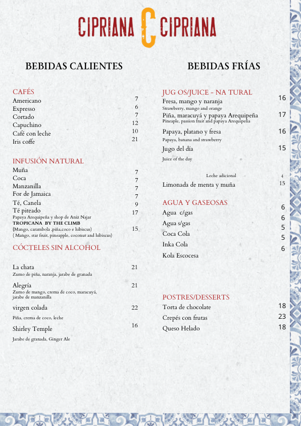 Menu Cipriana - Cocina Libre-2