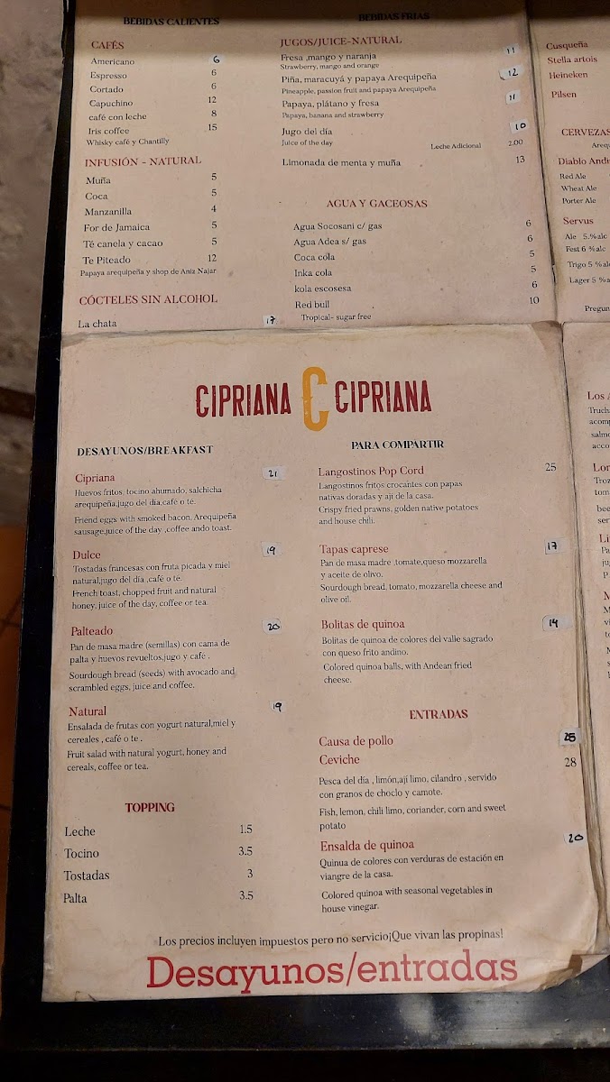 Menu Cipriana - Cocina Libre-8